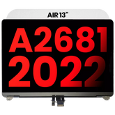 Complete LCD Display Assembly Compatible For MacBook Air 13" (A2681 / Mid 2022) (Aftermarket Plus) (Silver)