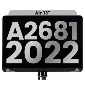 Complete LCD Display Assembly Compatible For MacBook Air 13" (A2681 / Mid 2022) (Used OEM Pull: Grade B) (Space Gray)