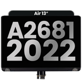 Complete LCD Display Assembly Compatible For MacBook Air 13" (A2681 / Mid 2022) (Used OEM Pull: Grade B) (Midnight)
