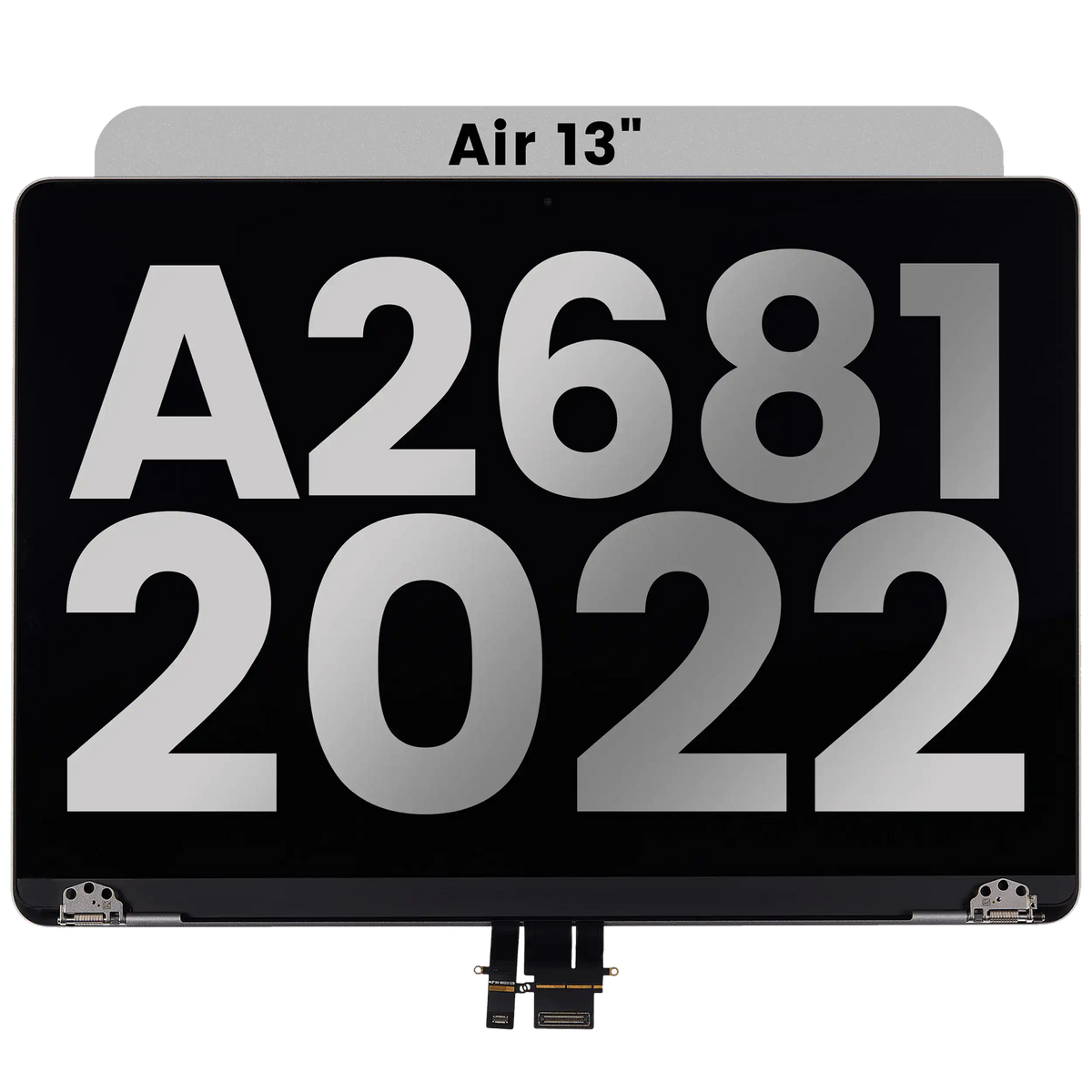 Complete LCD Display Assembly Compatible For MacBook Air 13" (A2681 / Mid 2022) (Used OEM Pull: Grade A) (Space Gray)