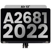 Complete LCD Display Assembly Compatible For MacBook Air 13" (A2681 / Mid 2022) (Used OEM Pull: Grade A) (Space Gray)