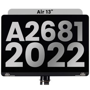 Complete LCD Display Assembly Compatible For MacBook Air 13" (A2681 / Mid 2022) (Used OEM Pull: Grade A) (Space Gray)