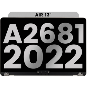 Complete LCD Display Assembly Compatible For MacBook Air 13" (A2681 / Mid 2022) (Used OEM Pull: Grade A) (Starlight)