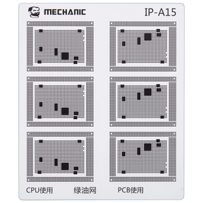 CPU Repair Green Oil Stencil (A8 - A18 Pro) For iPhone 6-16 Series (COM80) (Mechanic)