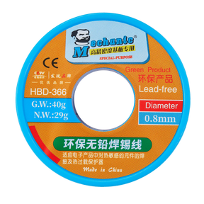 Rosin Core - Solder Wire 0.8MM (Lead Free) (Mechanic)