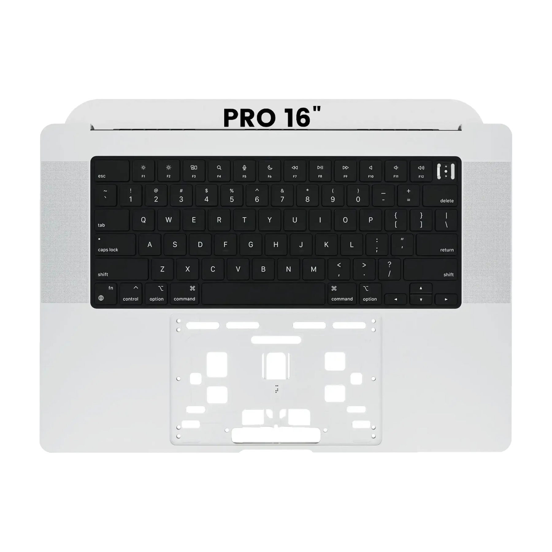 Top Case With Keyboard Compatible For MacBook Pro 16" (A2485 / Late 2021) / (A2780 / Late 2023) (US Keyboard) (Silver)