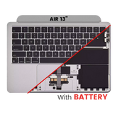 Top Case Assembly With Battery And Keyboard Compatible For MacBook Air 13" (A2681 / Mid 2022) (Space Gray) (US Keyboard)