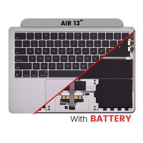 Top Case Assembly With Battery And Keyboard Compatible For MacBook Air 13" (A2681 / Mid 2022) (Space Gray) (US Keyboard)