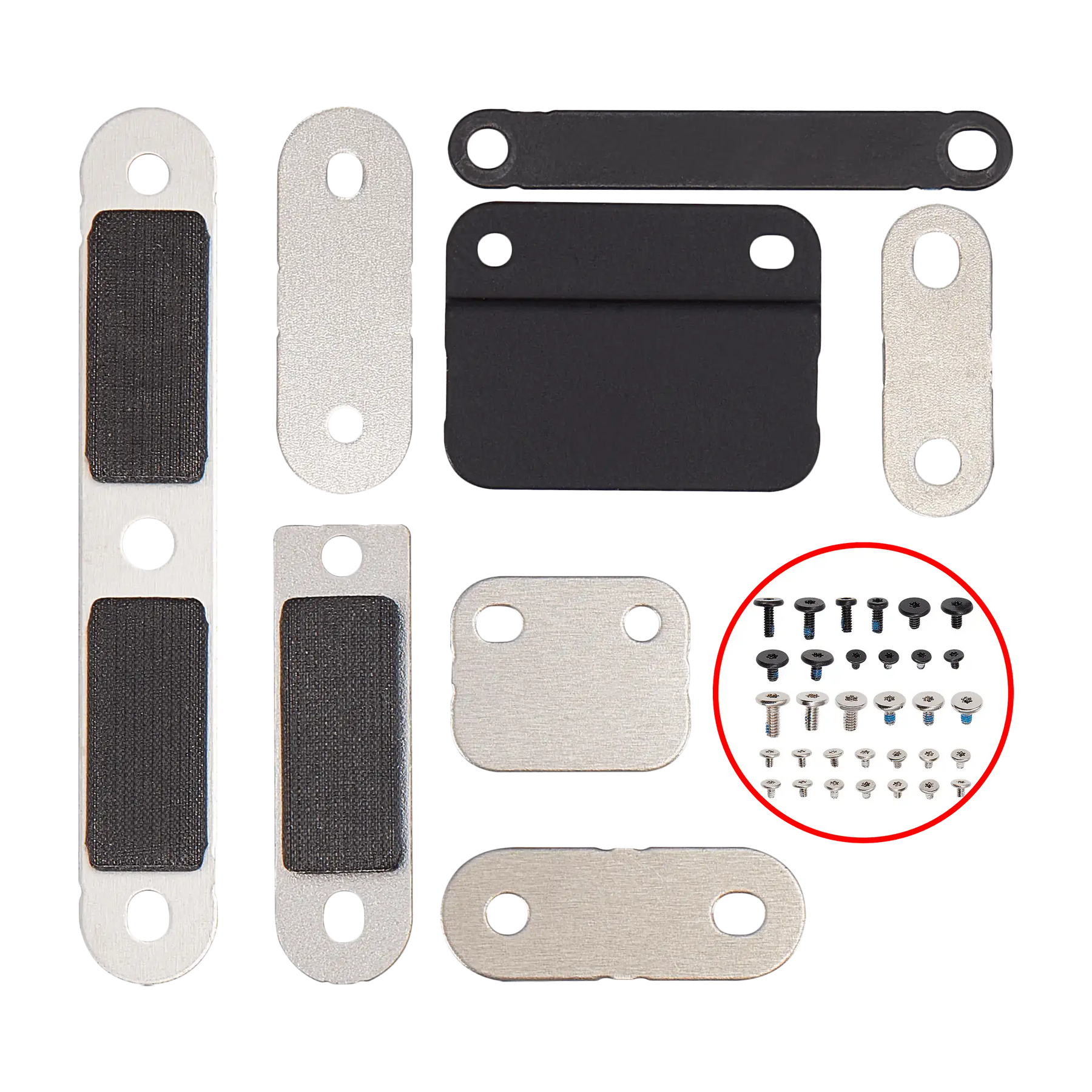 Full Set Small Metal Bracket And Screw Set For Macbook Pro 14" A2442 (2021) Pro / Max / A2779 (2023) / A2918 (2023) / A2992 (2023) / A3112 (2024) / A3401 (2024) Pro / A3185 (2024) Max