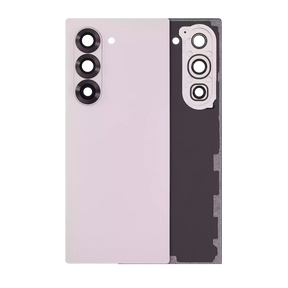Back Cover Glass With Camera Lens Compatible For Samsung Galaxy Z Fold 6 5G (Aftermarket Plus) (Pink)