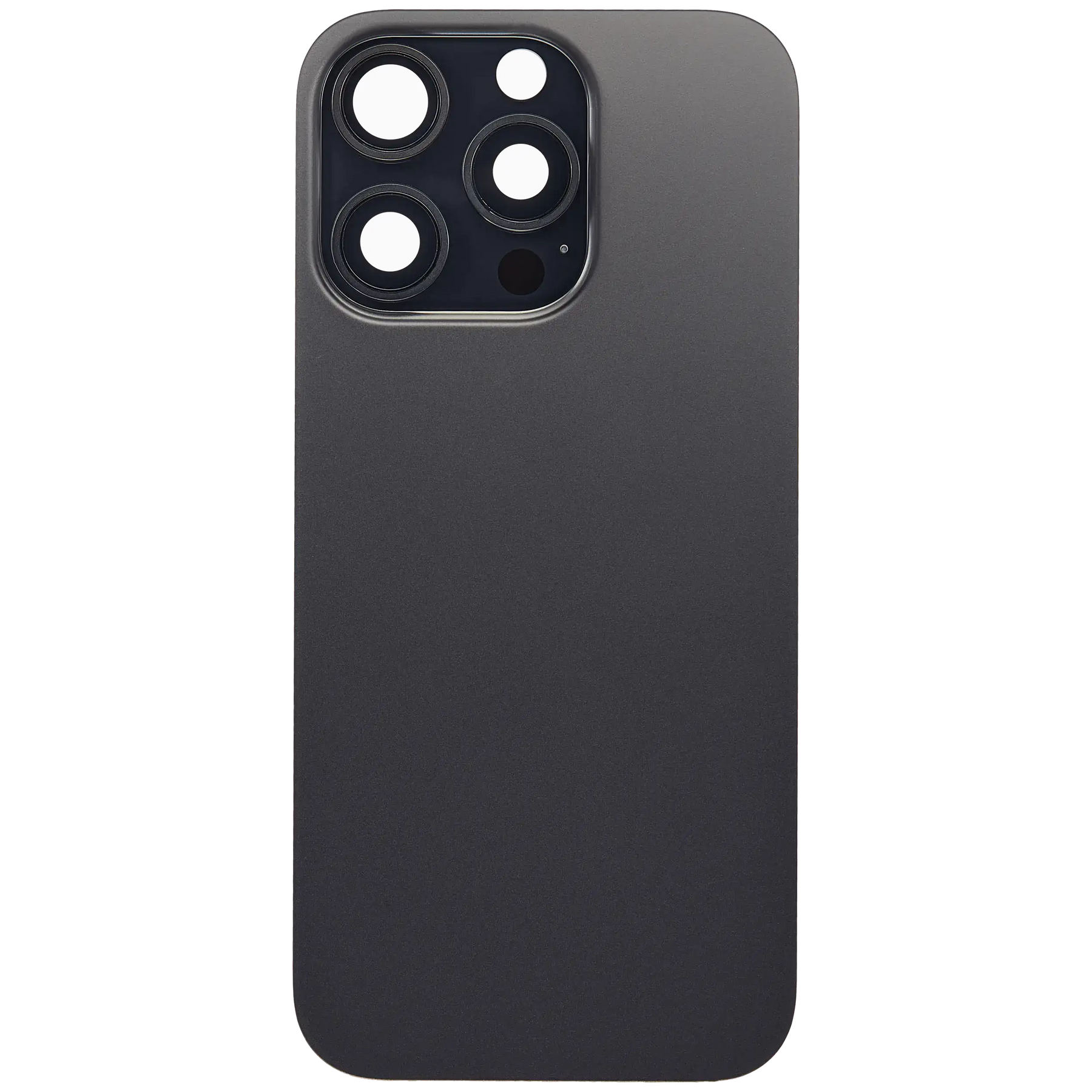 Back Glass With Steel Plate With MagSafe Magnet Pre-Installed Compatible For iPhone 16 Pro (No Logo) (Black Titanium)