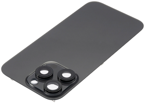 Back Glass With Steel Plate With MagSafe Magnet Pre-Installed Compatible For iPhone 16 Pro (No Logo) (Black Titanium)