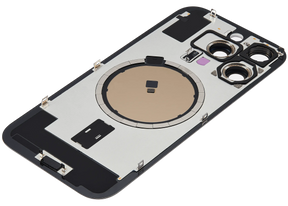 Back Glass With Steel Plate With MagSafe Magnet Pre-Installed Compatible For iPhone 16 Pro (No Logo) (Natural Titanium)