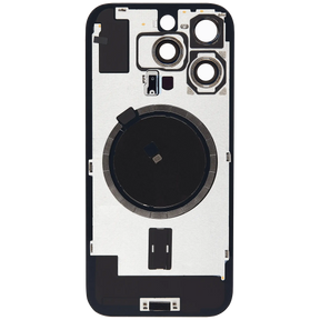 Back Glass With Steel Plate With MagSafe Magnet Pre-Installed Compatible For iPhone 16 Pro (No Logo) (Desert Titanium)