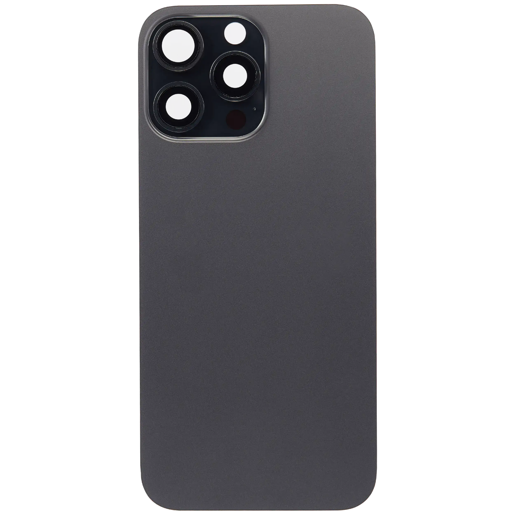 Back Glass With Steel Plate With MagSafe Magnet Pre-Installed Compatible For iPhone 16 Pro Max (No Logo) (Black Titanium)