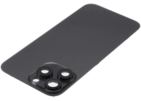 Back Glass With Steel Plate With MagSafe Magnet Pre-Installed Compatible For iPhone 16 Pro Max (No Logo) (Black Titanium)