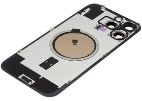 Back Glass With Steel Plate With MagSafe Magnet Pre-Installed Compatible For iPhone 16 Pro Max (No Logo) (Natural Titanium)