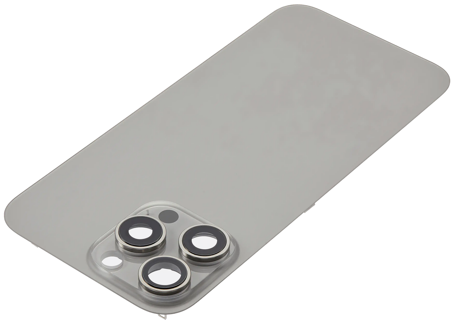 Back Glass With Steel Plate With MagSafe Magnet Pre-Installed Compatible For iPhone 16 Pro Max (No Logo) (Natural Titanium)