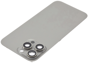 Back Glass With Steel Plate With MagSafe Magnet Pre-Installed Compatible For iPhone 16 Pro Max (No Logo) (Natural Titanium)