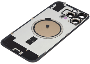 Back Glass With Steel Plate With MagSafe Magnet Pre-Installed Compatible For iPhone 16 Pro Max (No Logo) (Desert Titanium)