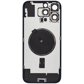 Back Glass With Steel Plate With MagSafe Magnet Pre-Installed Compatible For iPhone 16 Pro Max (No Logo) (Desert Titanium)