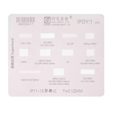 LCD Screen IC BGA Reballing Stencil for iPhone 11-15(Amaoe)