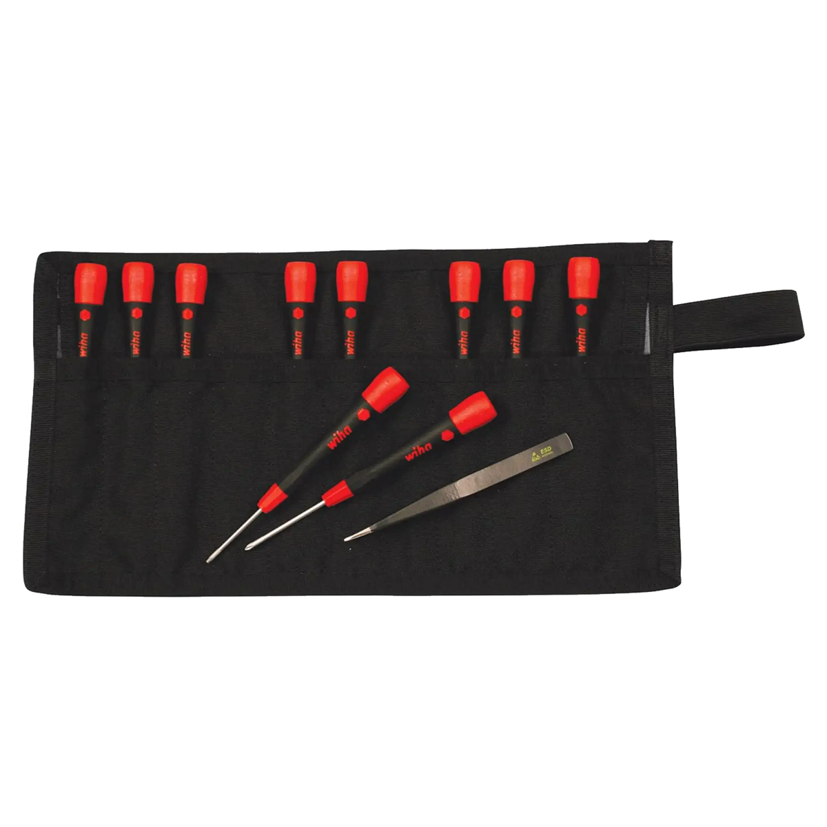 11 Piece PicoFinish Precision Screwdriver and Tweezers Smartphone Technician Set (26198) (Wiha)