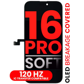 OLED Assembly Compatible For iPhone 16 Pro (Aftermarket Pro: XO7 Soft) (120HZ)
