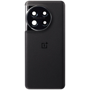 Back Cover Glass With Camera Lens Bracket Compatible For OnePlus 11 Replacement (Titan Black)