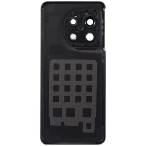 Back Cover Glass With Camera Lens Bracket Compatible For OnePlus 11 Replacement (Titan Black)