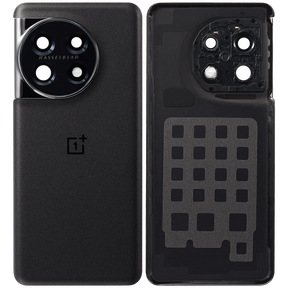 Back Cover Glass With Camera Lens Bracket Compatible For OnePlus 11 Replacement (Titan Black)