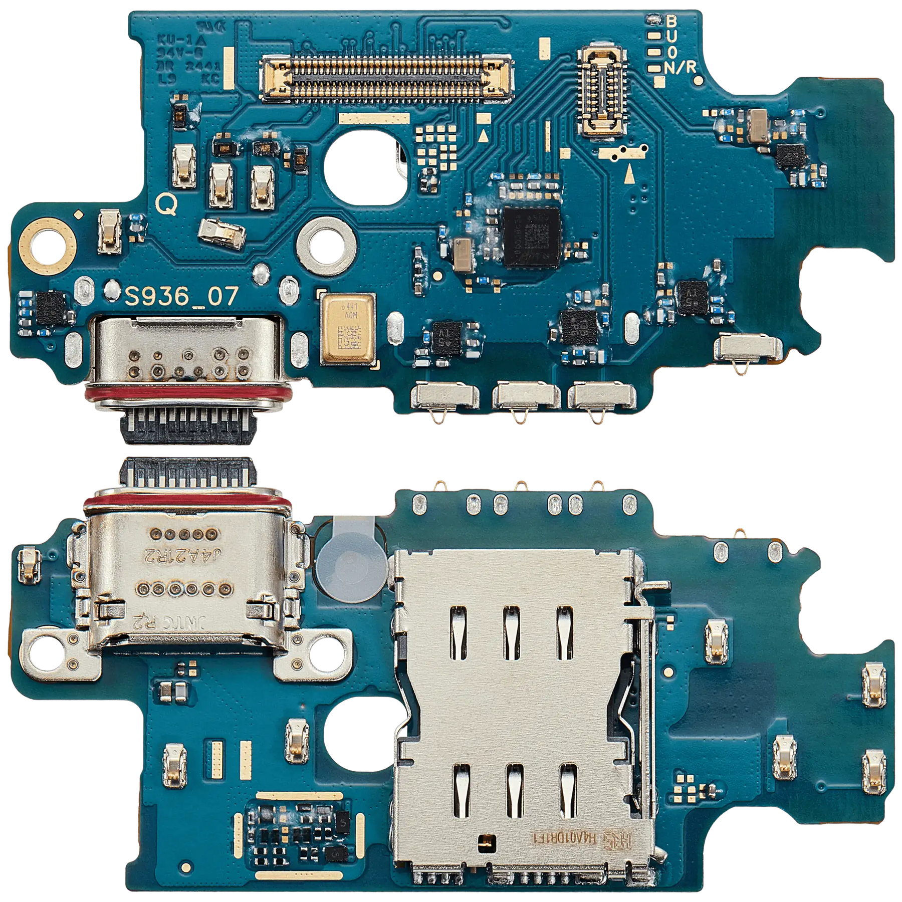 Replacement Charging Port Board With Sim Card Reader Compatible For Samsung Galaxy S25 Plus 5G (S936B) (International Version) (Premium)