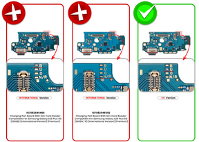 Charging Port Board With Sim Card Reader Compatible For Samsung Galaxy S25 Plus 5G Replacement (S936U) (US Version) (Premium)