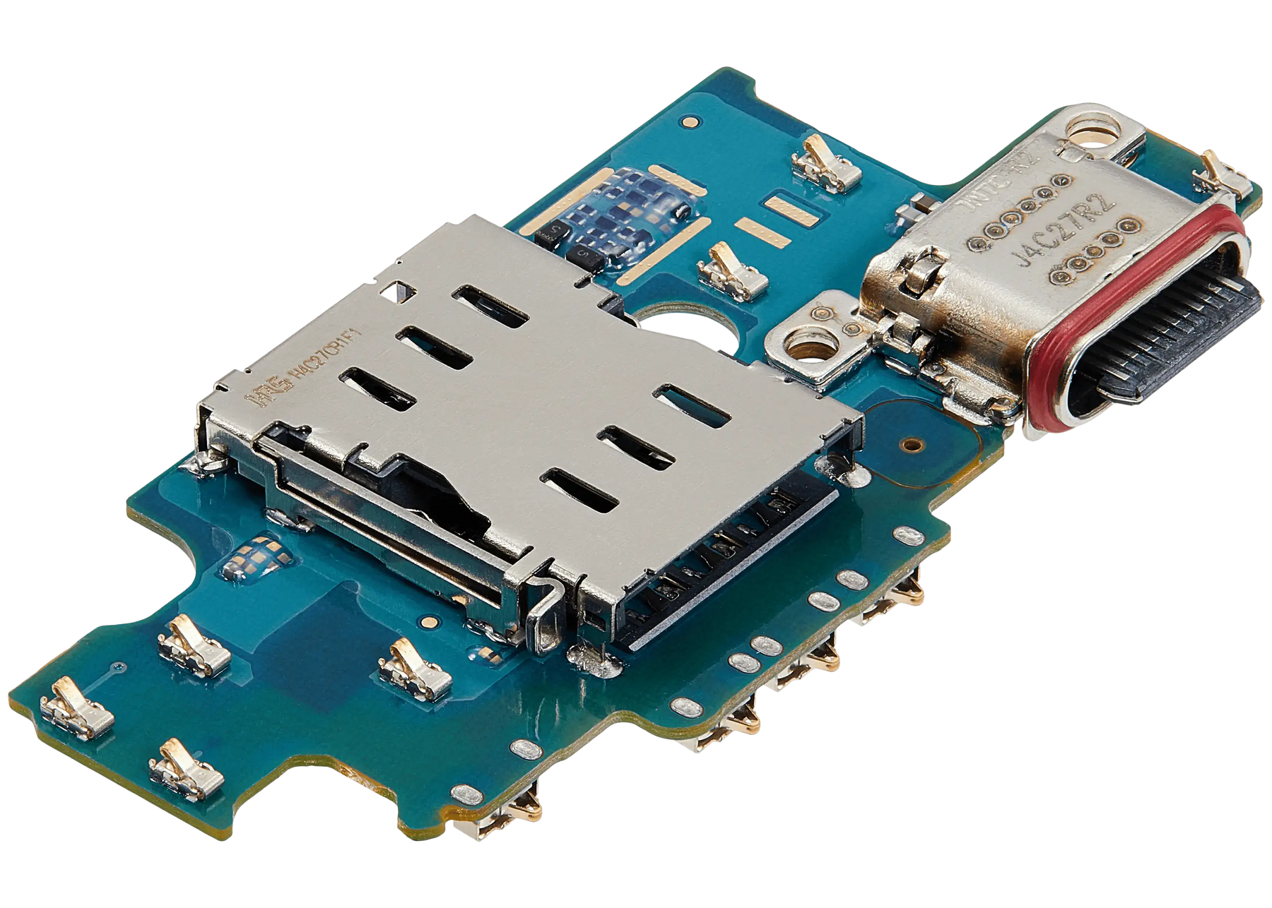 Charging Port Board With Sim Card Reader Compatible For Samsung Galaxy S25 Plus 5G Replacement (S936U) (US Version) (Premium)
