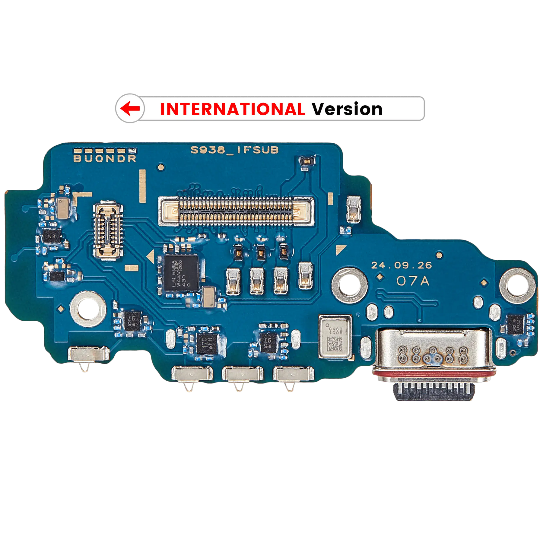 Charging Port Board With Sim Card Reader Compatible For Samsung Galaxy S25 Ultra 5G (S938R) (International Version) (Premium)