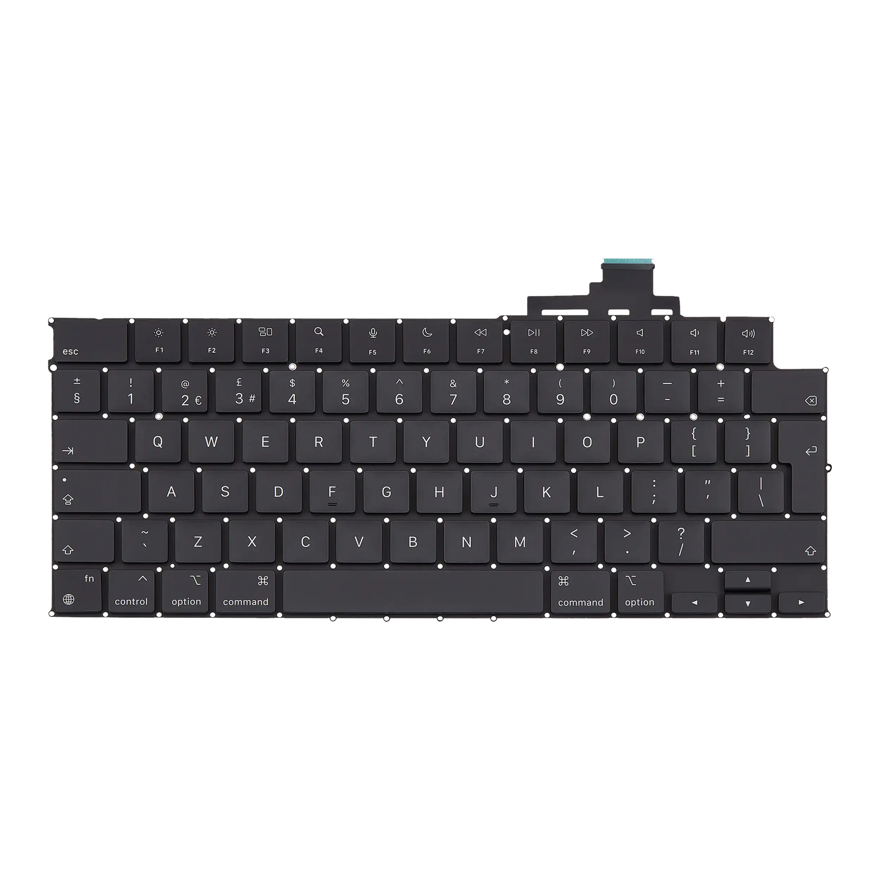 Keyboard W/ Backlight & Screws Compatible For MacBook Air 15" (A2681 / Mid 2022 / A2941 / Mid 2023 / A3113 / Mid 2024 / A3114 / Mid 2024) (UK English)