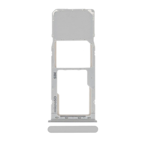 Single Sim Card Tray Compatible For Samsung Galaxy A20 (A205 / 2019) / A30 (A305 / 2019) / A50 (A505 / 2019) (Silver)
