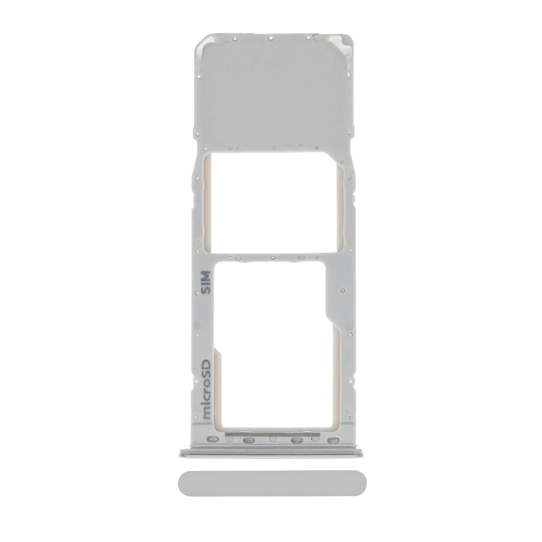 Single Sim Card Tray Compatible For Samsung Galaxy A20 (A205 / 2019) / A30 (A305 / 2019) / A50 (A505 / 2019) (Silver)