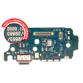 Charging Port Board With Sim Card Reader Compatible For Samsung Galaxy S21 Ultra 5G (G998U) (US Version) (Premium)