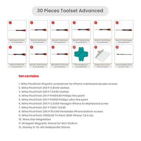 30 Pieces Toolset Advanced (Wrepair)