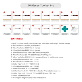 40 Pieces Toolset Pro (Wrepair)