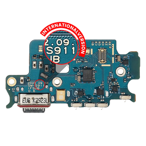 Charging Port Board With Sim Card Reader Compatible For Samsung Galaxy S23 5G (S911B) (International Version) (Premium)