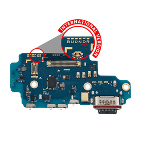 Charging Port Board With Sim Card Reader Compatible For Samsung Galaxy S24 Ultra 5G (S928D) (International Version) (Premium)