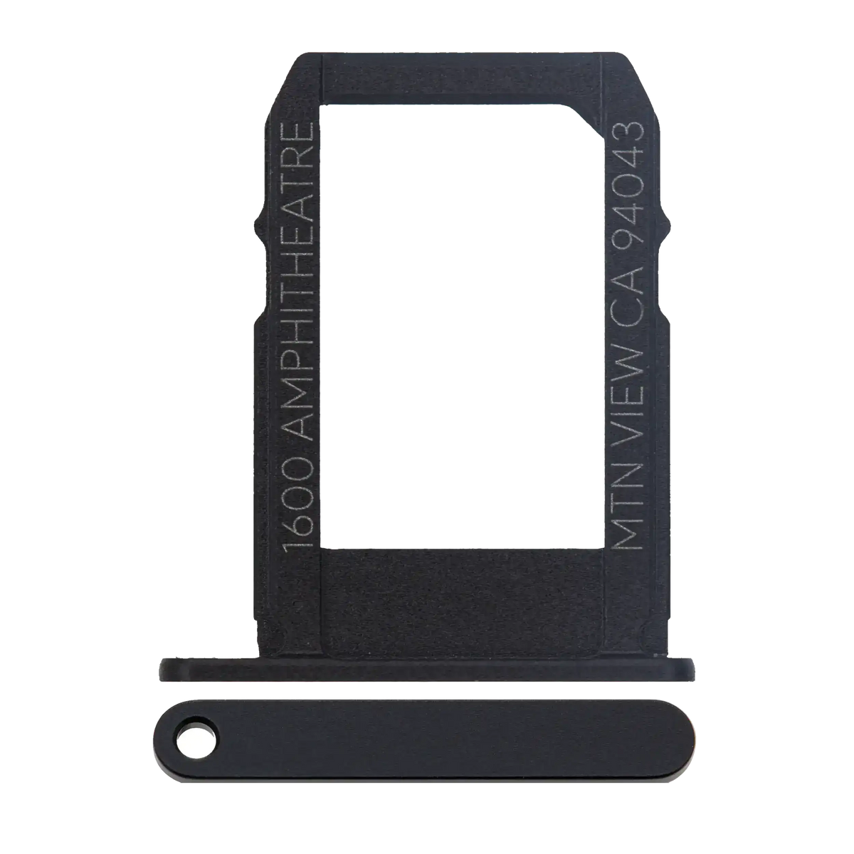 Sim Card Tray Compatible For Google Pixel / Pixel XL Replacement (Black)