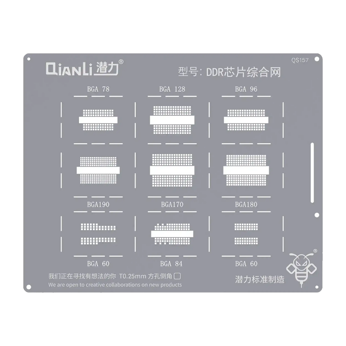 Bumblebee Stencil (QS157) DDR Chip Integrated Network (Qianli)