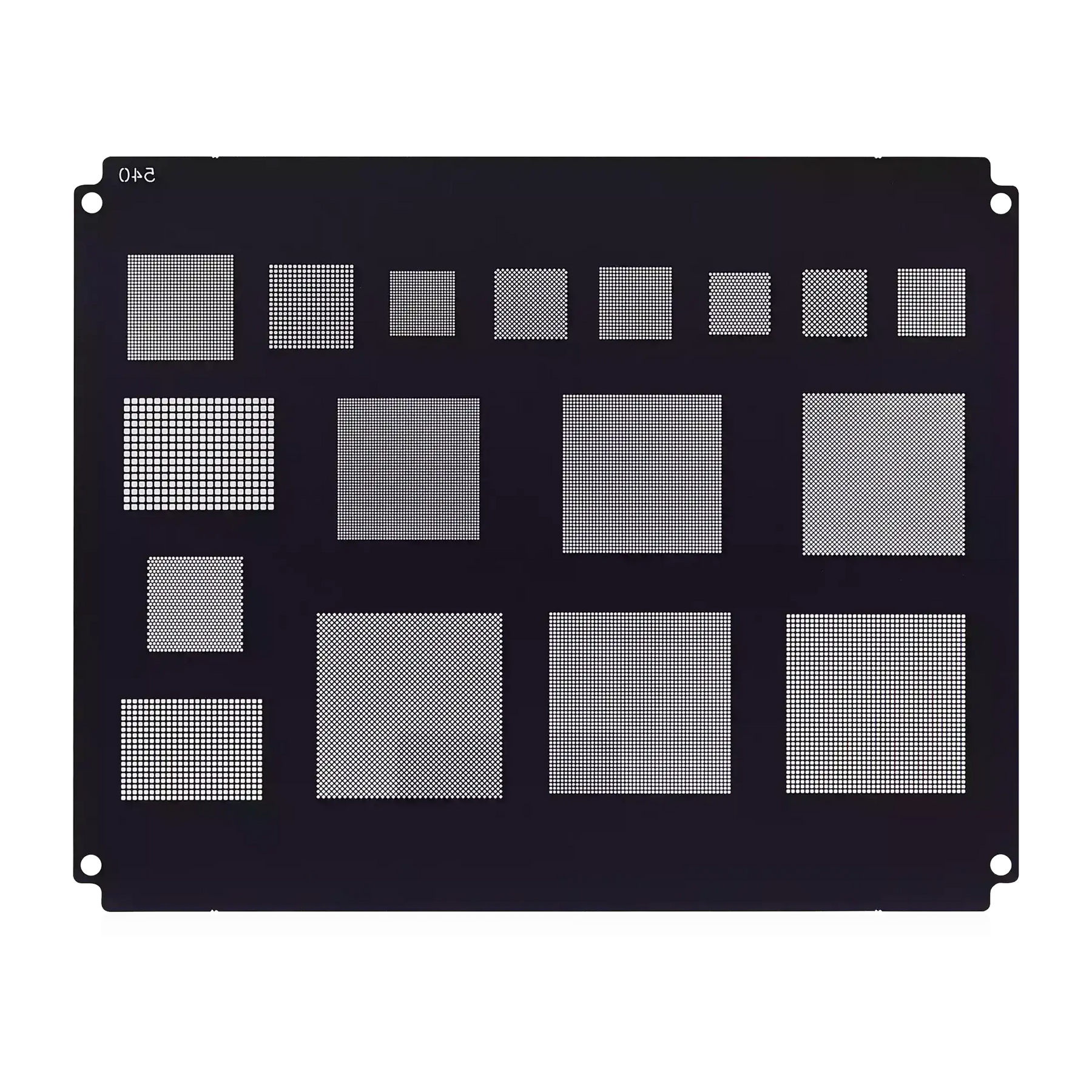 Bumblebee Stencil (QS540) Multi-Function Universal BGA Reballing Stencil 0.3 / 0.35 / 0.4 / 0.5 / 0.6 / 0.8 (MEGA-IDEA)