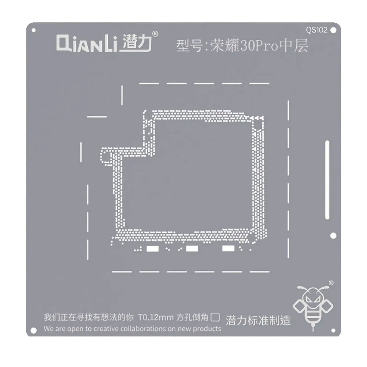 Bumblebee Stencil (QS102) For Honor 30 Pro Middle Layered (Qianli)