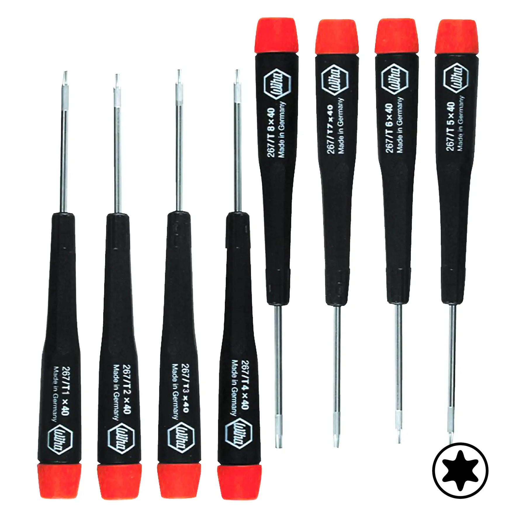 8 Piece Precision Torx Screwdriver Set (26791) (Wiha)