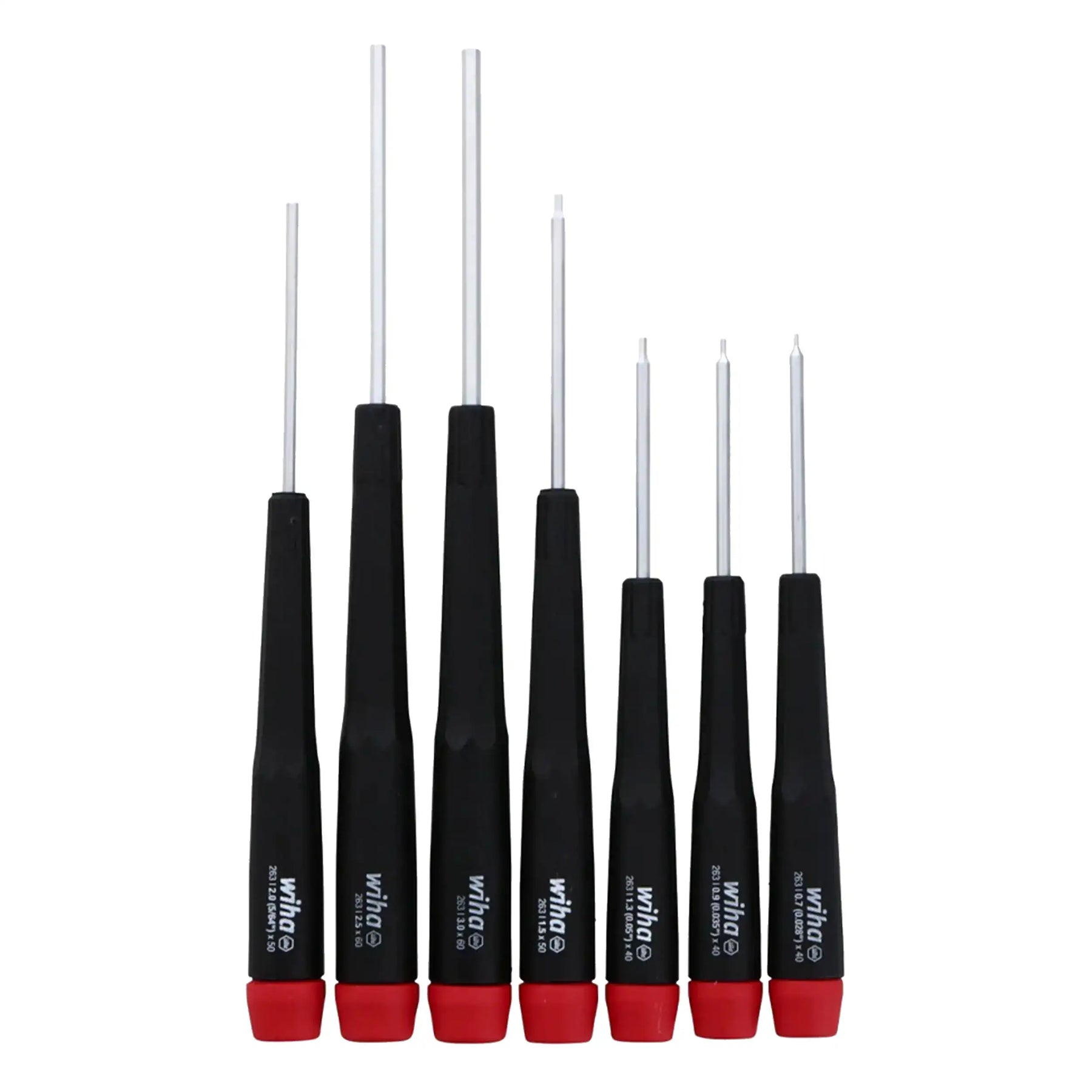 7 Piece Precision Hex Screwdrivers Set - Metric (26390) (Wiha)