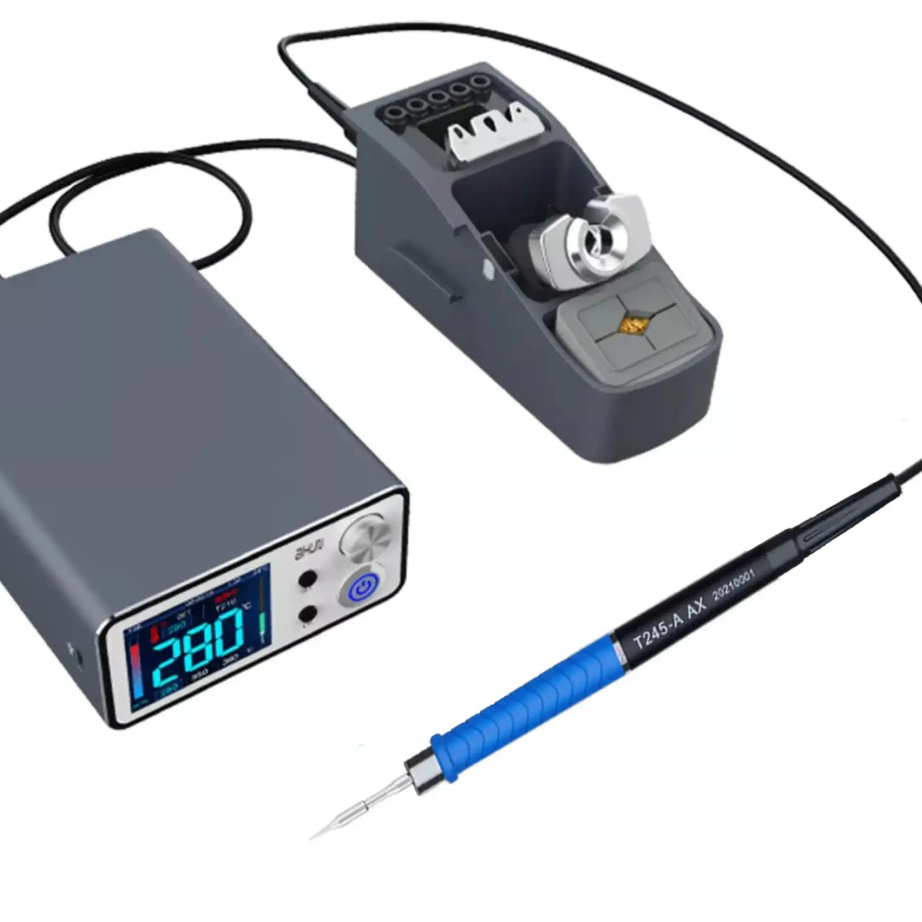 T3A Intelligent Soldering Station With T245 Handle and 3 Iron Tips (Aixun)